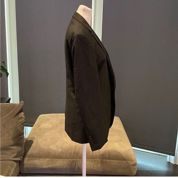 Men’s Black 2 Piece Prom Suit One Button NotchedLapel Size 34 Jacket 31 Pant NWT - Picture 3 of 13